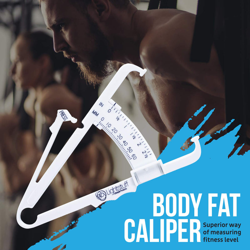 Body Fat Caliper - Skinfold Caliper - Check Your Fat Percentage at Home without Anyone's Help - Body Fat Charts and Instructions Included - BeesActive Australia