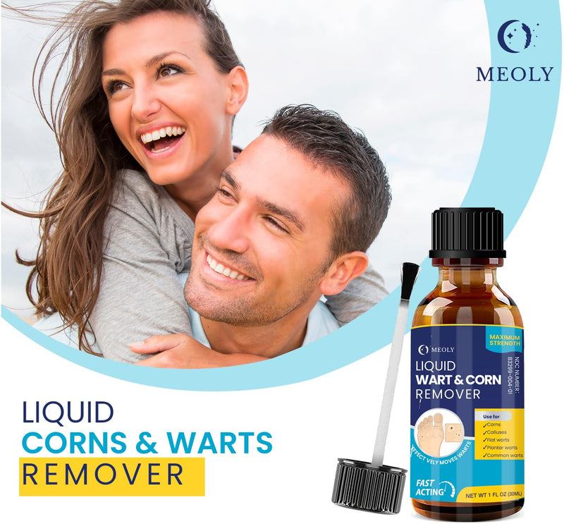 Salicylic Wart Removal Freeze Away: Fast-Acting Wart Removal Maximum Strength for Men and Women - Plantar Wart Genital Wart Corns Calluses 30 ML 1 Ounce - BeesActive Australia