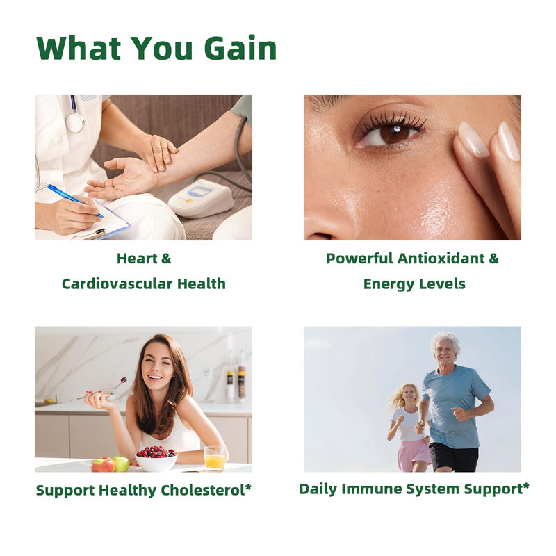 Aged Garlic Extract Liquid Drops, Odorless Garlic Supplement with CoQ10 Cayenne Hawthorn Berry Nattokinase Omega-3 Vitamin B6 & B12 for Heart Immune Health Support, Grown Allium Sativum Bulb