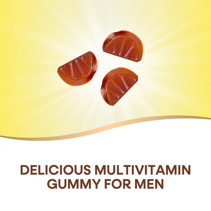 Nature's Way Alive! Men's Premium Gummy Multivitamin Supplement, 75 ct | Supports Healthy Heart*, Muscle Function*, Full B-Vitamin Complex, Orange, Grape, Cherry Flavored, Gluten-Free, Gelatin-Free