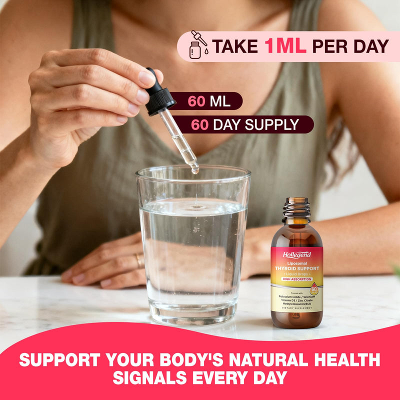 Liposomal Selenium & Iodine Supplement for Women Drops | Selenium & Iodine Supplement, Immune & Overall Support, Vitamin D3 & B12, Zinc Citrate, 60 Servings