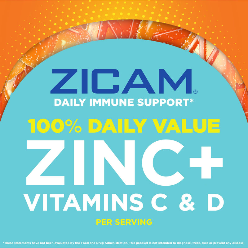 Zicam Daily Immune Support,Gummy Supplement,Zinc,Vitamin C and Vitamin D,Citrus Strawberry Flavor,70 Count (Pack of 2) 70 Count (Pack of 2)
