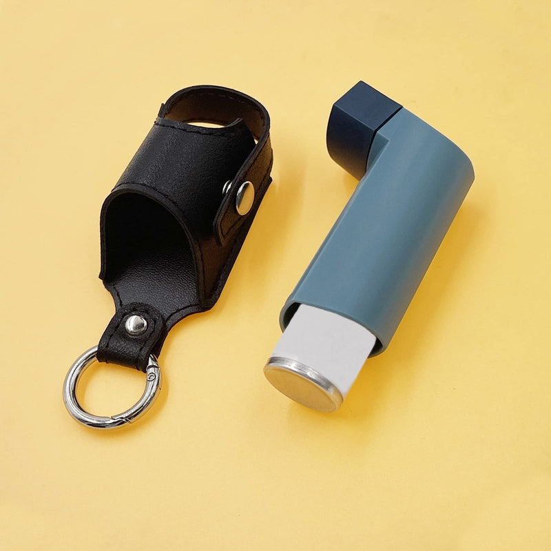 Holder Travel Case for Asthma Inhaler, Compact Case for Handy Inhaler for Adults and Kids (Case Only) (Black-Black) Black-black - BeesActive Australia