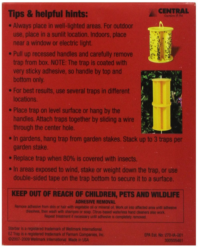 FARNAM 3004323 2-Pack EZ Fly Trap, 12-Ounce,Yellow - BeesActive Australia