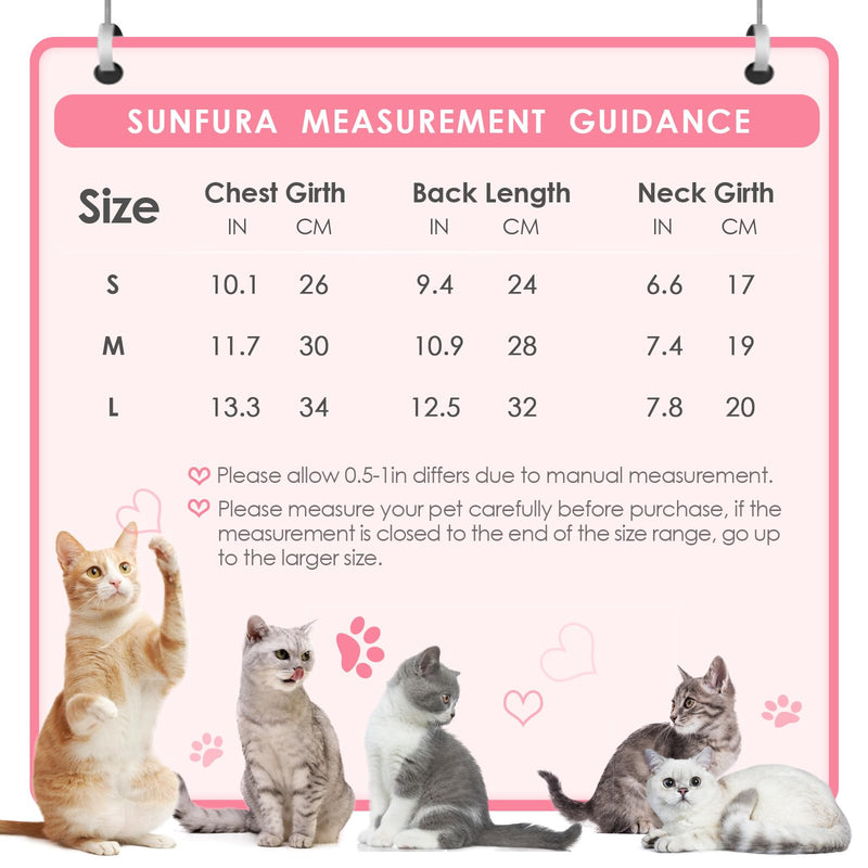 SUNFURA Sweaters for Cats, Hairless Sphynx Cat Sweater Kitten Pullover with Sleeves, Warm and Soft Cat Pajamas Fleece Cat Sweatshirt Jumpsuit, Turtleneck Cat Clothes for Fall Winter, Gray L Large Deep Grey - BeesActive Australia