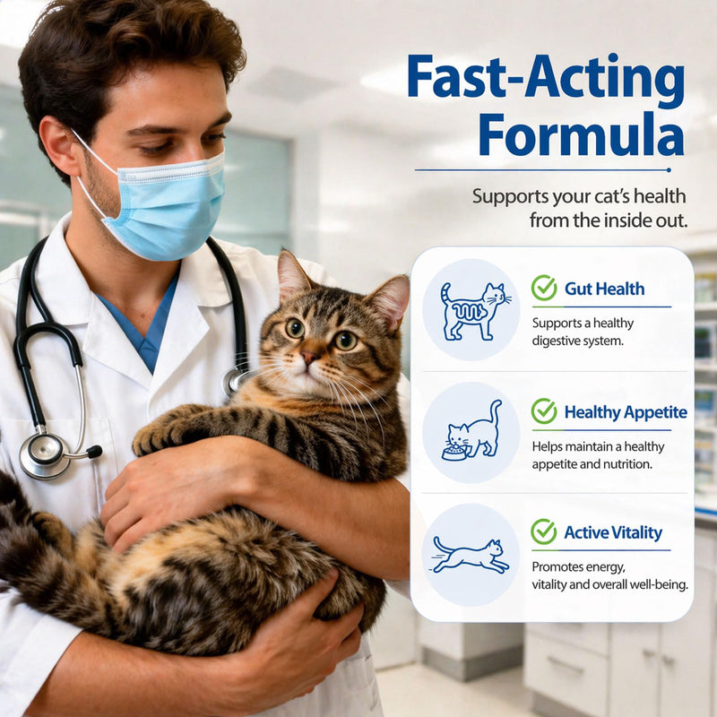 Broad Spectrum Cat & Kitten Dewormer – Praziquantel & Pyrantel Pamoate for Tapeworms, Roundworms & Hookworms (60 Tablets)