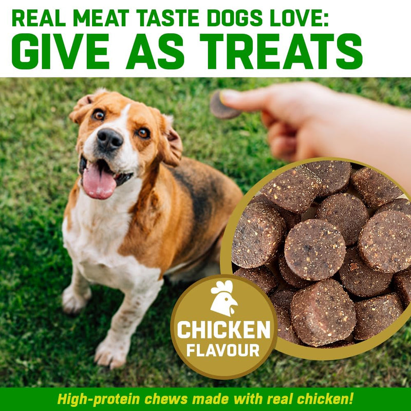 Dog Joint Care Supplements | 150 Chews | with Green Lipped Mussel, Glucosamine & Chondroitin, Hemp Oil, MSM, Hyaluronic Acid, Manganese and Vitamins for Dog Joint Care. Aids Stiff Joints. 1 Pot (150 Chews)