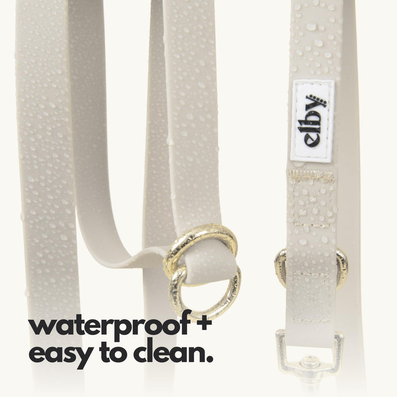 elby - Hands Free Dog Leash with Dog Treat Pouch - Cross Body and Waist Leash - Dog Training Leash with Fanny Pack - Dog Walking Accessories and Walking Essentials - Leash for Medium and Large Dogs Regular Beige - BeesActive Australia