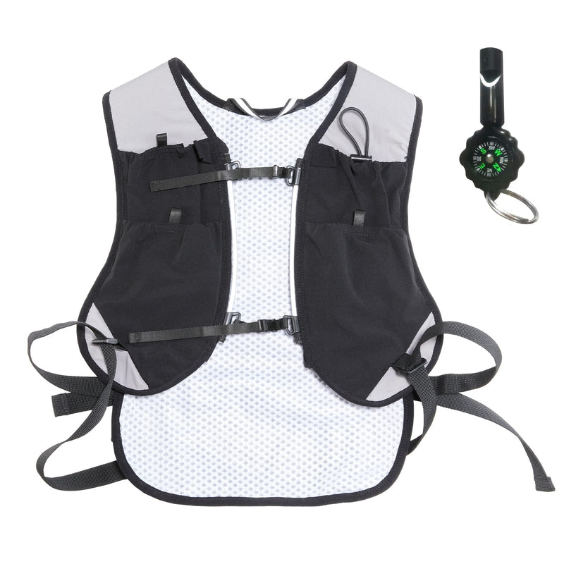 Running Vest for Men & Women, Lightweight Running Hydration Pack with 5 Pockets, Reflective Running Water Vest for Marathon, Hiking & Cycling, Waterproof Water Running Backpack with Phone Pocket