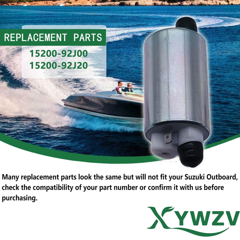 Fuel Pump 15200-92J20, 15200-92J00 Compatible with Suzuki Outboard DF70 DF80 DF90 DF100 DF115 DF140 HP 4-Stroke 2013-2017, EFI Marine Engine Replacement, Boat Fuel Pump