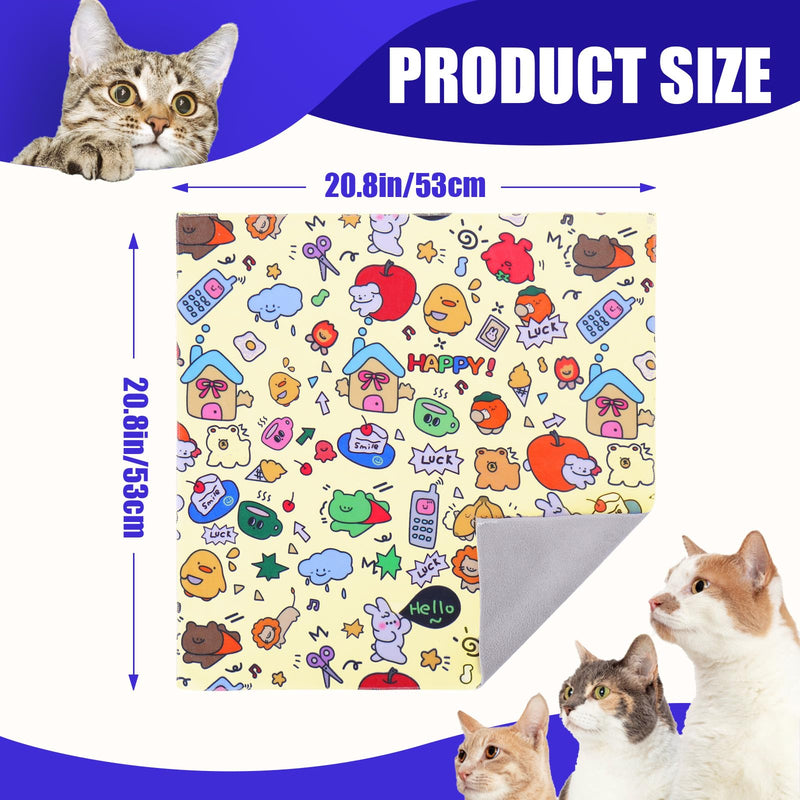 XANGNIER Cat Wrap for Grooming,Cat Restraint Wrap for Cutting Nails,Fabric Burrito Wrap for Nail Clipping, Anti-Scratch, Anti-Escape,Multifunctional Swaddle Wrap Pet Tool (20.8 x 20.8 Inch) L (20.8 x 20.8 Inch) A-1Pcs - BeesActive Australia