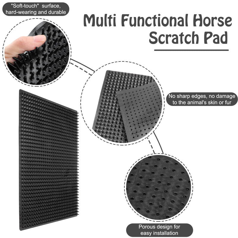 Horse Scratching Post Pad,Equine & Bovine Scratcher Panels, Soft Touch Itch Relief Pad for Small Farm Animal Goat Sheep Cow Pig-2 Pack Medium - BeesActive Australia