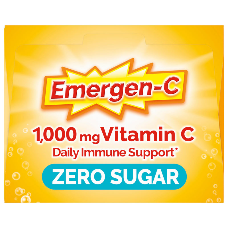 Emergen-C Zero Sugar 1000 mg Vitamin C Powder for Daily Immune Support Caffeine Free Vitamin C Supplements with Zinc & Manganese,B Vitamins&Electrolytes, Raspberry Lemonade Flavor 36 Count(Pack of 2) 6.1 Ounce (Pack of 2)