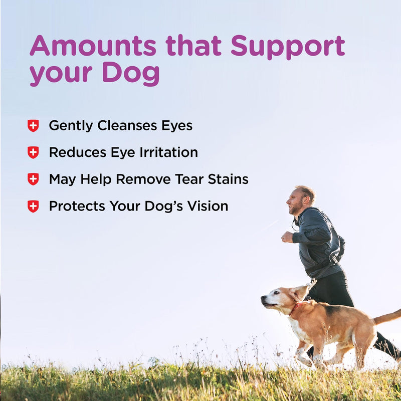 Nutri-Vet Eye Rinse for Dogs, Dog Tear Stain Remover, Eye Wash, Allergy Relief for Pet Puppies, Puppy Supplies, Pet Safe Formula, Vet Formulated, Prevents Infections, 4oz 1 Pack