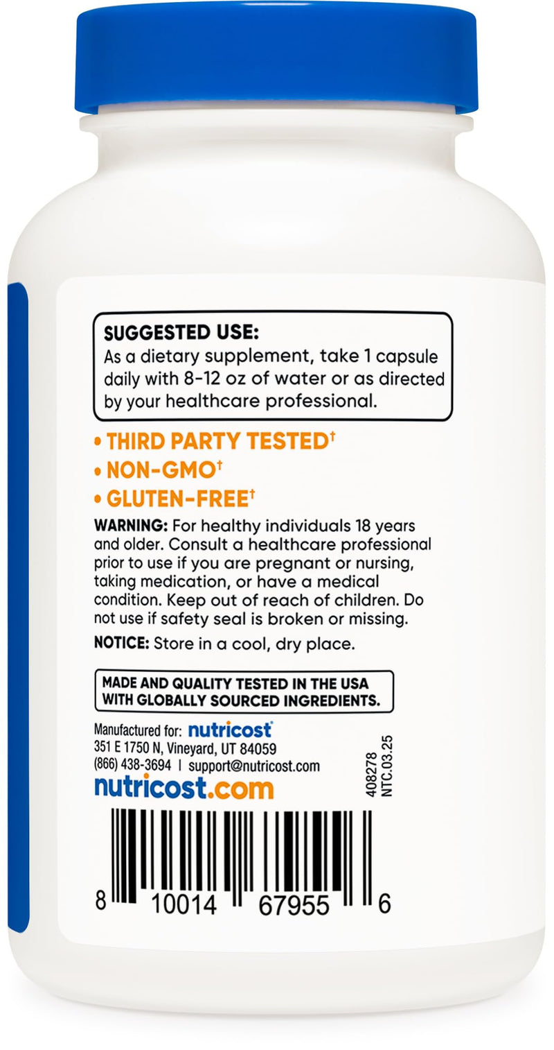Nutricost Vitamin B6 (Pyridoxine HCl) 100mg, 240 Capsules (Pack of 2) 240 Count (Pack of 2)