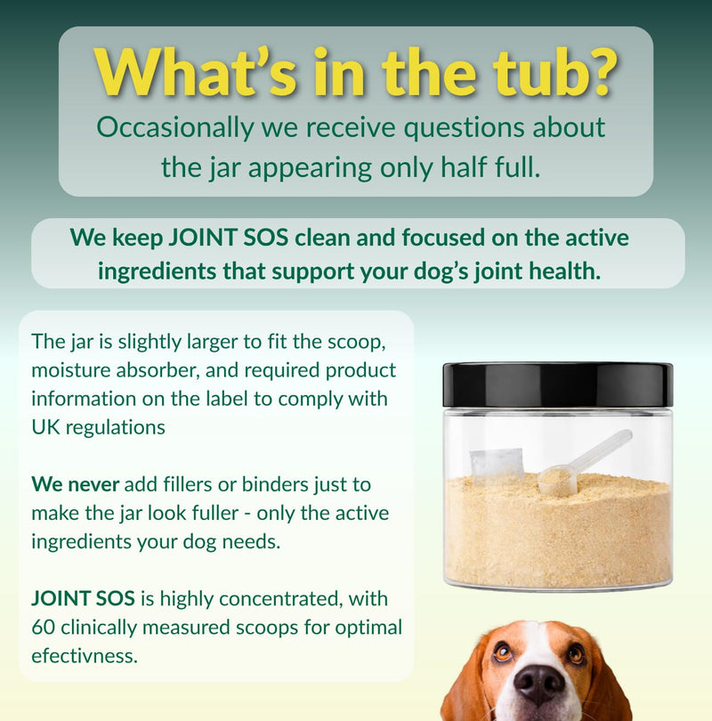 JointSOS Hip and Joint Supplement for Dogs – Advanced Mobility Support for All Breeds – Collagen, Green Lipped Mussel, Glucosamine, Hyaluronic Acid – Cartilage & Flexibility Formula