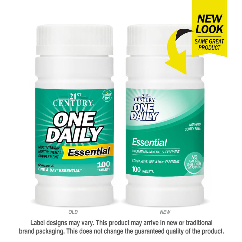 21st Century One Daily Essential Tablets, 100 Count (Pack of 2)