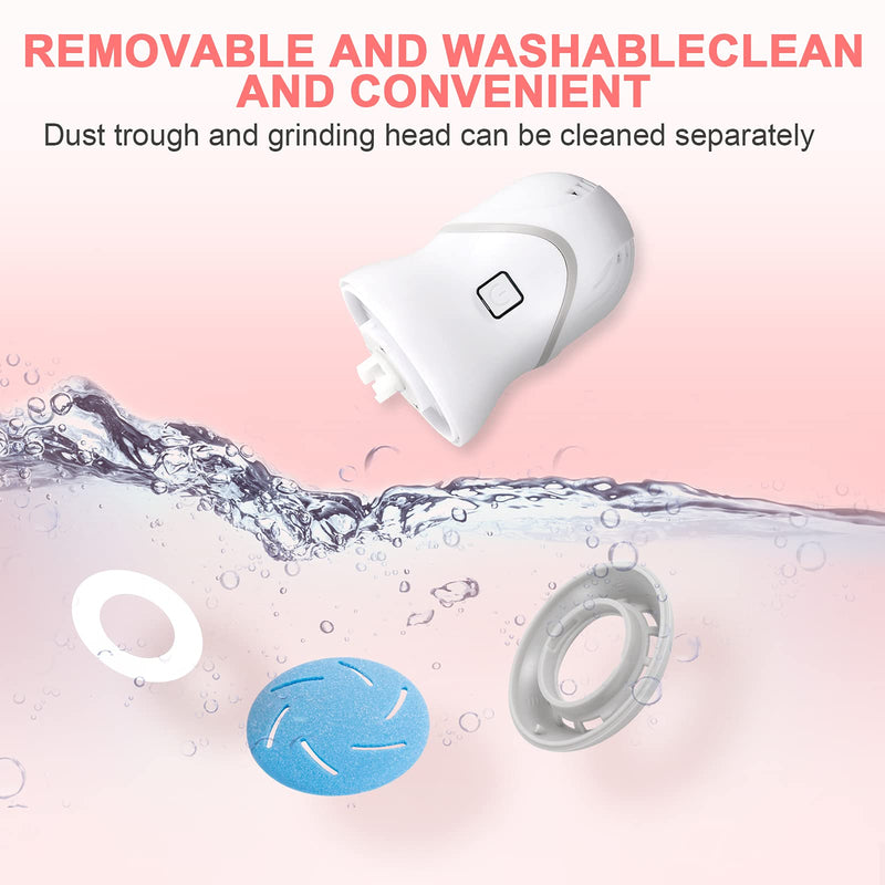 Professional Electric Feet Callus Remover,Portable Rechargeable Foot File Pedicure Tools with Vacuum Adsorption Foot Grinder 2 Speed 3 Grinding Heads, Ideal for Dead Skin/Powerful Exfoliation Auto - BeesActive Australia