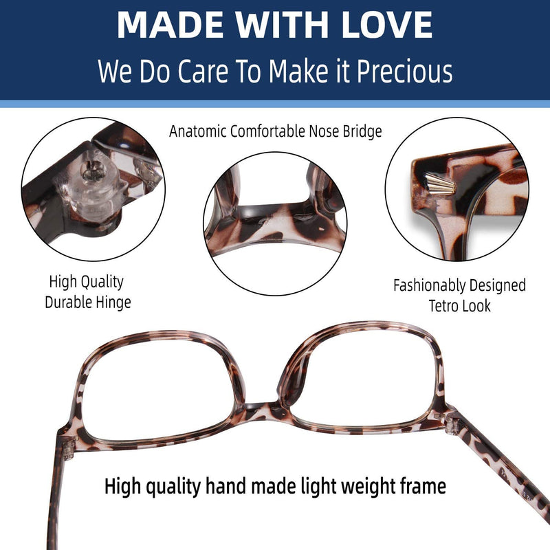 Anti Blue Light Glasses for Women Men -5Pair Blue Light Blocking Glasses, UV400 Anti-Glare Computer Glasses Women 5 Pack Mix Color-2 - BeesActive Australia