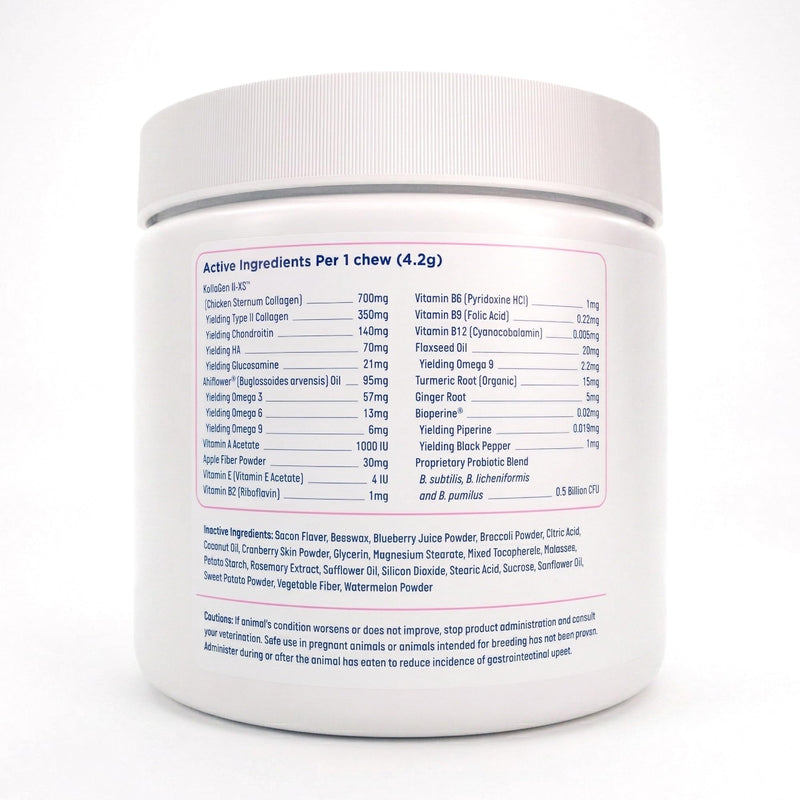 Foffy Daily Hip & Joint Multivitamin Soft Chew for Dogs with Superfoods, Probiotics, Plant-Based Omegas, kollaGen II-xs - Calms Skin, Reduces Inflammation, Improves Mobility & Promotes Longevity