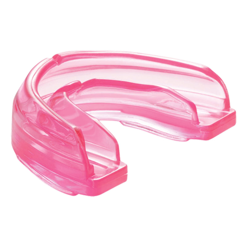 Shock Doctor Mouth Guard for Braces, Upper Teeth Protection, Instant Fit, Adult & Youth Sizes Pink