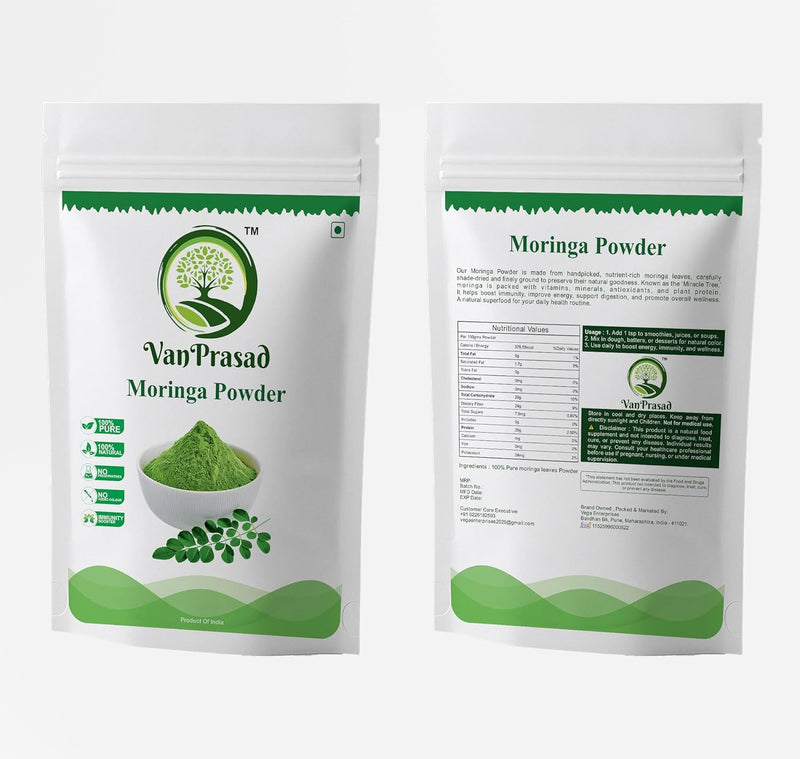 Organic Moringa Powder 200g | 100% Pure Moringa Leaf Powder | Premium Natural Superfood | Rich in Vitamins, Minerals & Antioxidants | Vegan | Non-GMO | No Added Preservatives 7 Ounce (Pack of 1)