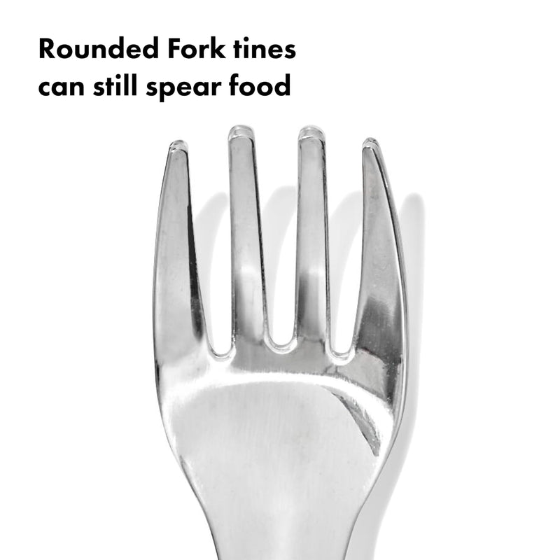 OXO Tot On-The-Go Fork and Spoon Set - Blossom