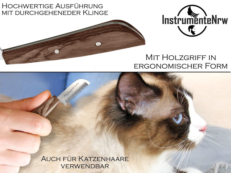 Trimming knife for dogs and cats with super fine teeth. Ideal for beginners in grooming. Small fine short version fur knife dog scissors knife comb - BeesActive Australia