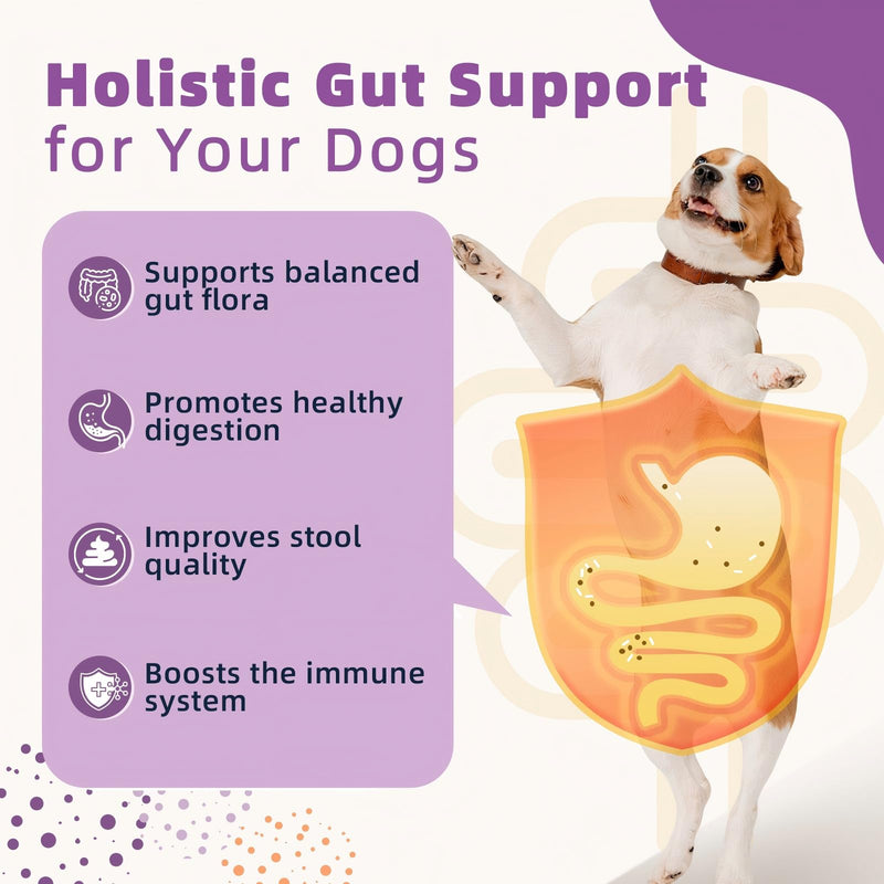 ZEBORA Probiotics for Dogs, Omega 3 Fish Oil for Dogs Skin and Coat