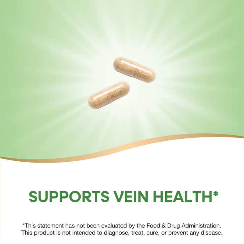 Nature's Way Premium Hem-Care, Vein Health Blend, 90 Capsules | Seven-Part Blend with Vitamins C & E, Choline, Calcium, Phosphorus and Horse Chestnut Extract for Vein Health*