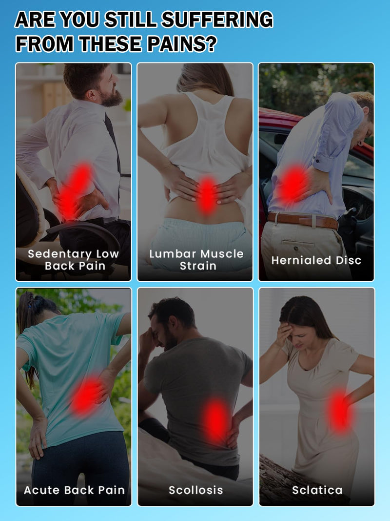 SYXUPAP Back Support Belt for Men Women, Back Brace for Lower Back Pain Relief from Sciatica, Hernated Disc, Scoliosis, Dual Adjustable and Breathable L(Your Waist 32″-37″) Your Weight:145-190lbs - BeesActive Australia