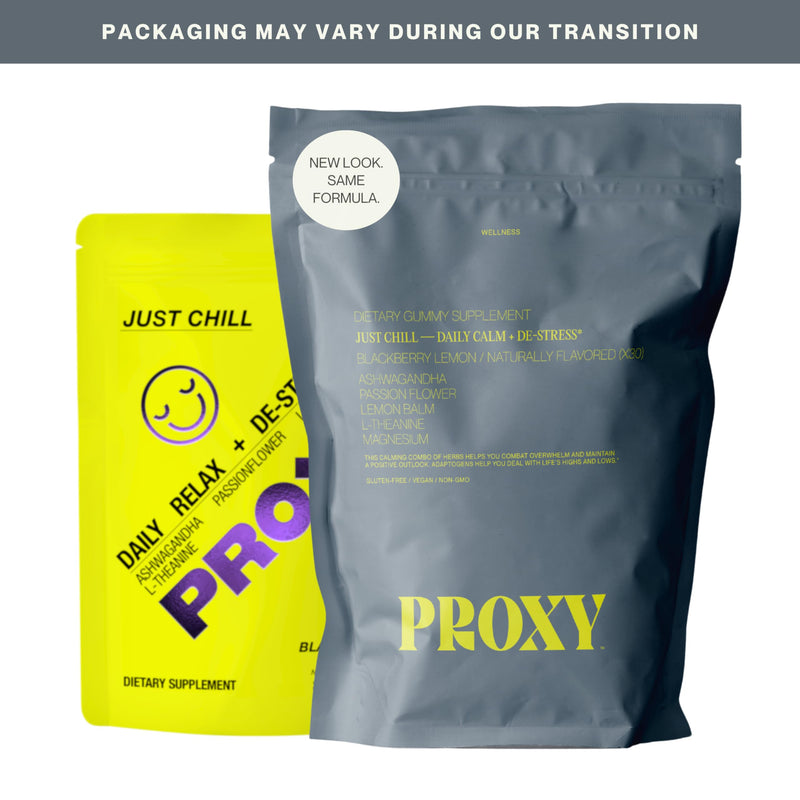 PROXY Just Chill Calm Gummies with Ashwagandha Magnesium, 30 Count | With ashwagandha, magnesium, L-theanine, lemon balm & passionflower for daily calm, stress, relaxation and mood support