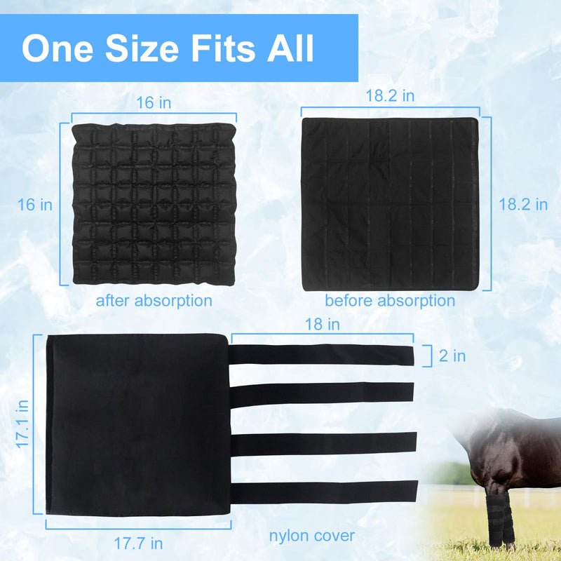Ice Boot for Horses Set of 2, Horse Boots Horse Leg Wraps, Cooling Horse Leg Wrap for Horse Injuries, Full Coverage Equine Ice Wraps for Hock, Knee, Legs, Boots, and Hooves - BeesActive Australia
