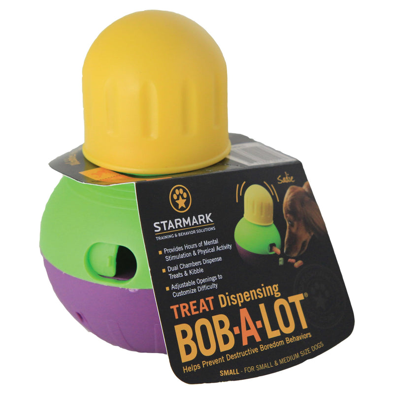 Starmark Treat Dispensing Bob-a-Lot Dog Toy, All Breed Sizes (Pack of 1) - BeesActive Australia