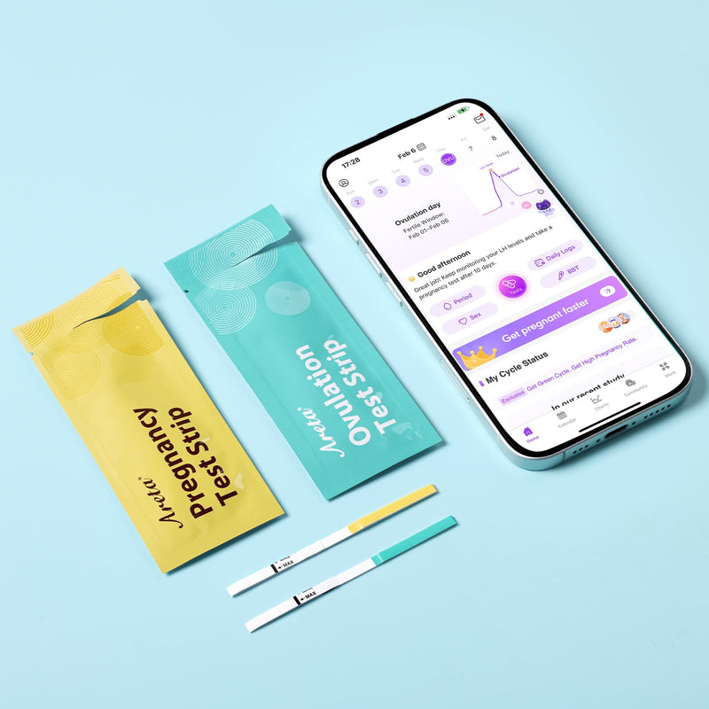 Areta Ovulation & Pregnancy Test Strips: 100 Ovulation Strips & 30 Pregnancy Tests Combo Kit | Accurate at-Home Fertility Tracker | Highly Sensitive Early Pregnancy Detection | 100 LH + 30 HCG 130 Count (Pack of 1) - BeesActive Australia