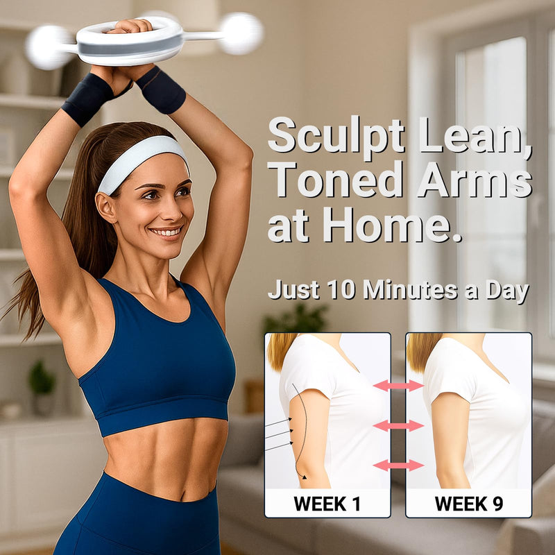 Arm and Shoulder Workout Equipment for Men and Women, 360° Hand-Crank Forearm Trainer, Shoulder Exercise and Mobility Trainer, Home Fitness Equipment for Chest and Upper Body Strength