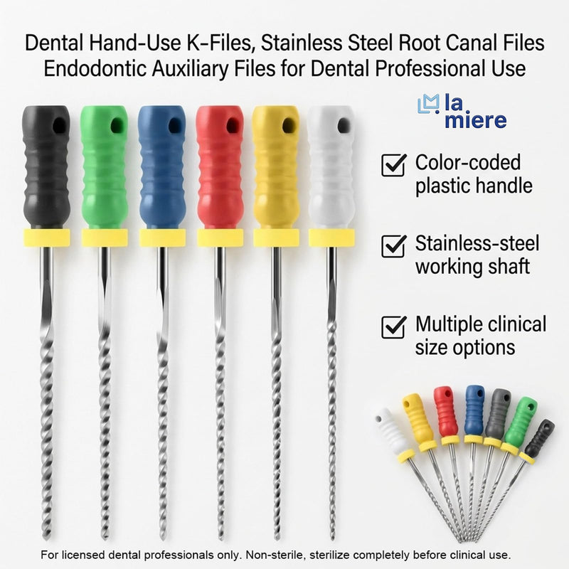 Dental Root Canal Files SS, K-Files 25MM(1packs, #45-#80) 25mm, #45-80 1