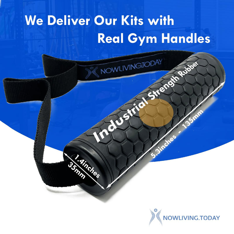 The PowerCube Resistance Band Set & Gym Equipment System – An American Invention - Multi-Level Elastic Bands for Exercise Training - Heavy Duty Fitness Workout Tubes - Adjustable 80lb Tension with Anchor Deluxe Kit - 4ft.