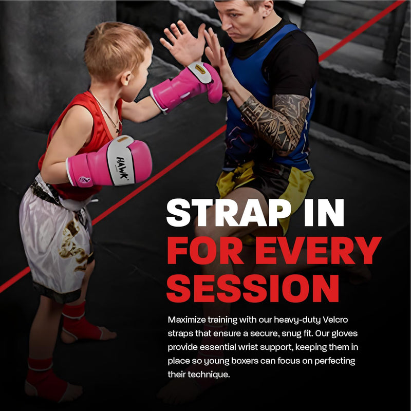Kids Boxing Gloves for Kids Children Youth Punching Bag Kickboxing Muay Thai Mitts MMA Training Sparring Gloves Pink 4 oz