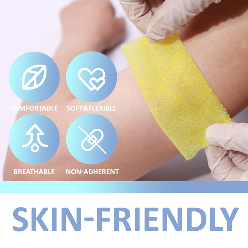 Dr.Med Xeroform Petrolatum Dressing Patch, 5"x9"-30 Pcs/Box, Non-Adherent Gauze Dressings, for Minor or Partial Thickness Burns, Lacerations, Skin Graft Recipient Sites, Newly Sutured Wounds 5"x9" (30 Pcs/Box) - BeesActive Australia