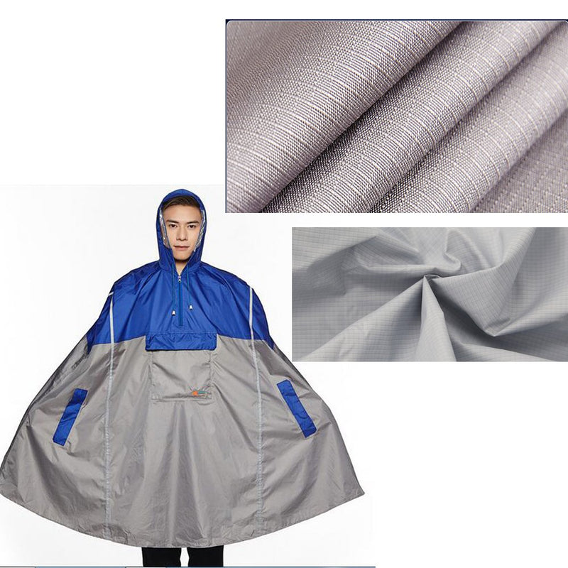 SudaTeko Lightweight Cycling Rain Poncho Breathable Bike Hooded Raincoat Rain Cape with Reflector Strips