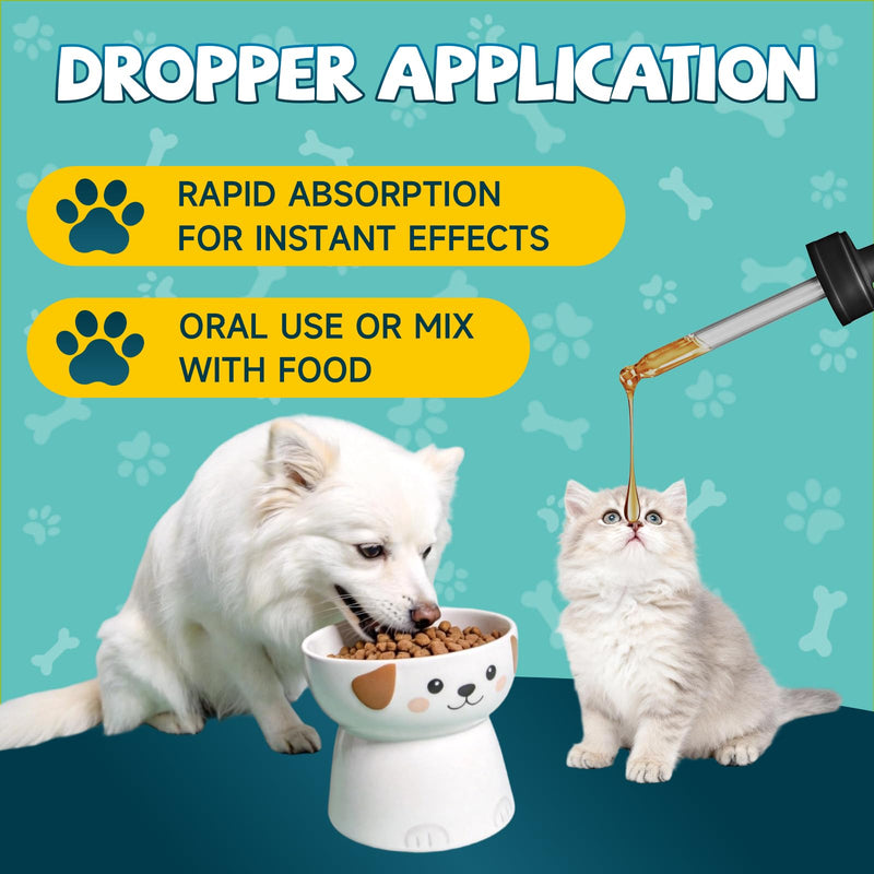 2 Pack Calming Drops for Dogs & Cats - Cat Calming Drops for Stress & Anxiety Relief with Schisandra, Dogs Calming for Travel, Vet Visits, Separation Anxiety, Storms, Fireworks - Chicken Flavor