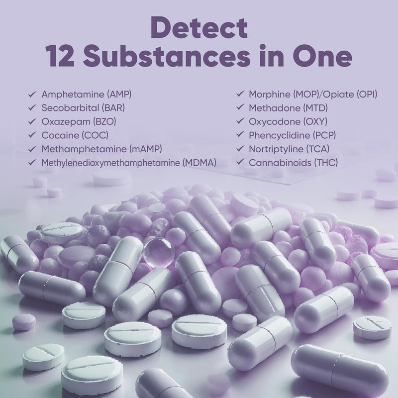 [5 Pack] Prime Screen 12 Panel Urine Test (AMP,BAR,BZO,COC,mAMP,MDMA,MOP/OPI 300,MTD,OXY,PCP,TCA,THC) - WDOA-7125 5 - BeesActive Australia
