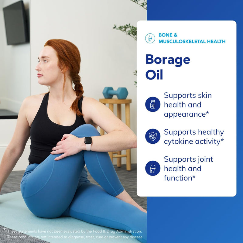 Pure Encapsulations Borage Oil, 60 Softgel Capsules | Hypoallergenic Dietary Supplement, Supports Joint Health, Skin Health, and Immune Health* 60 Count (Pack of 1)