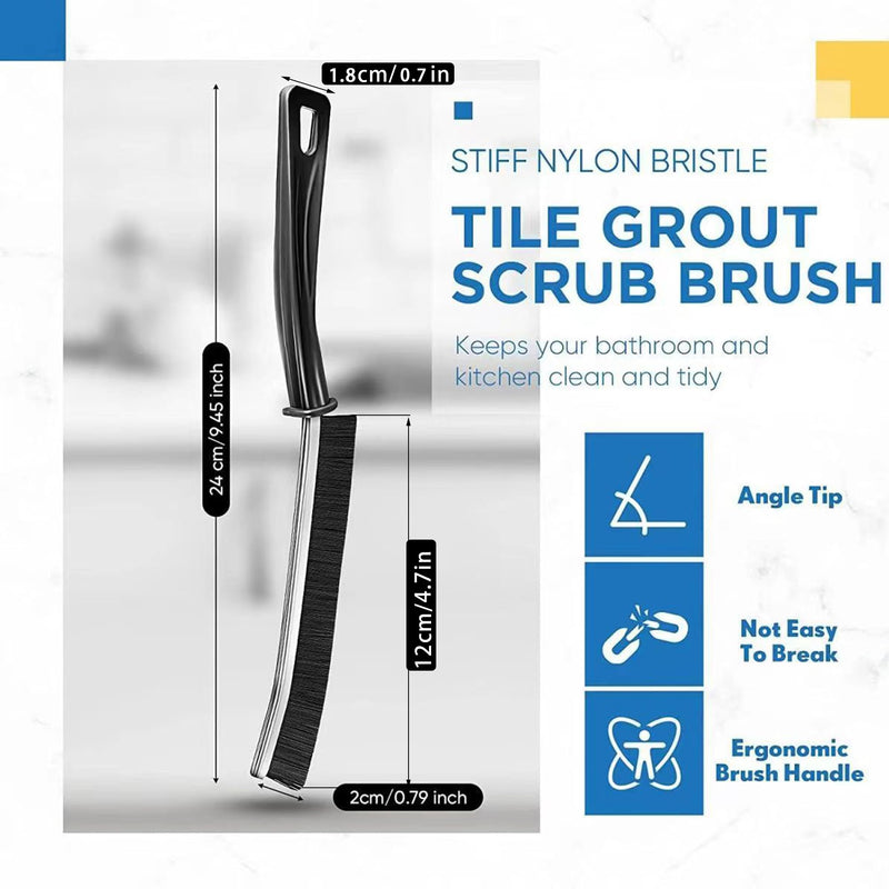 3Pcs Crevice Cleaning Brush Hard Bristle Crevice Cleaning Brush New Multifunctional Corners Cleaning Brush Tool Thin Gap Brush Grout Cleaner Brush Bathroom Kitchens Black1 - BeesActive Australia