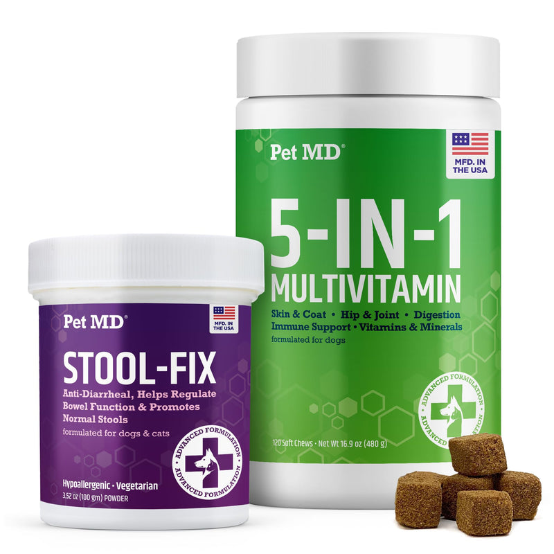 Pet MD Stool Fix & 5-in-1 Multivitamin Chews