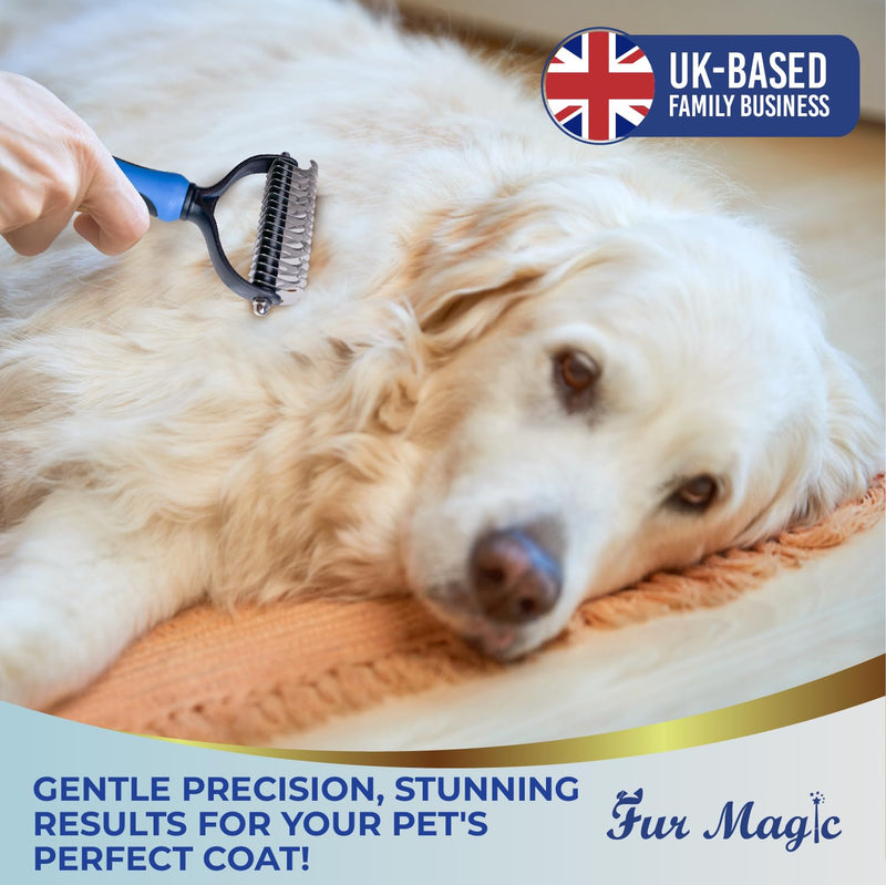 Large Deshedding Tool & Dematting Comb – Grooming Brushes for Dogs, Cats, Horses – Reduce Shedding and Remove Knots, Mats and Loose Undercoat Large - BeesActive Australia