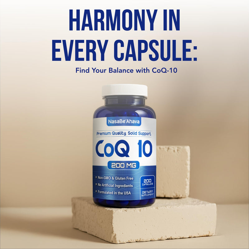 CoQ10 200mg Capsules | Vegan Friendly Coenzyme Q10 200mg from Easy Absorption Ubiquinone Supplement for Skin Heart and Energy Support | Made in the USA in cGMP Facilities (400 Servings) 200 Count (Pack of 2)