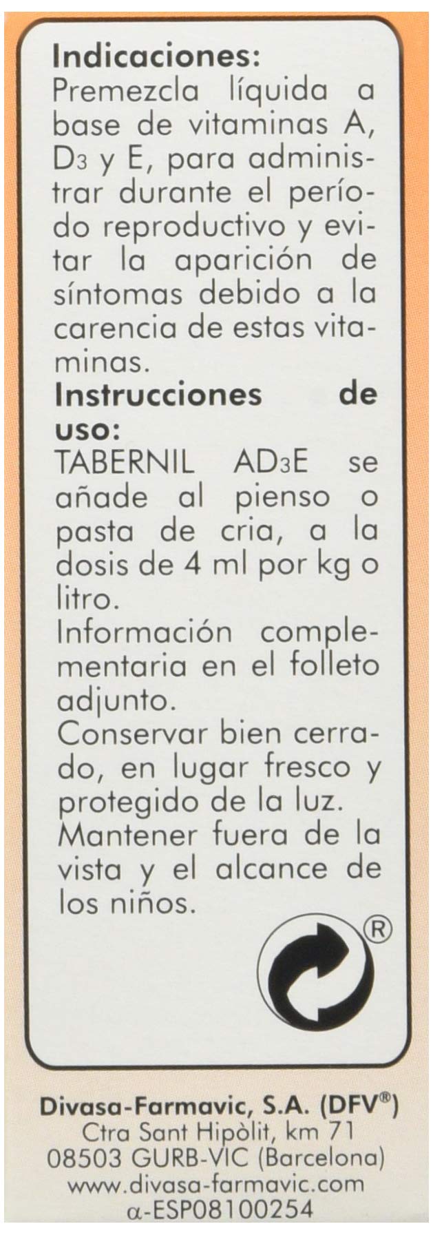 Tabernil A-D3-E 20 ml. - BeesActive Australia