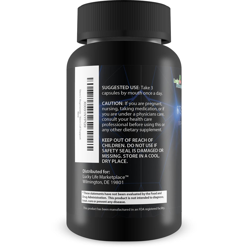 Stem C Regenerate - Natural Stem Cell Support - Help Support Boosted Natural Stem Cells, Aid Reduced Oxidation and Occasional Swelling - Best Stem Cell Supplements Self Proclaimed
